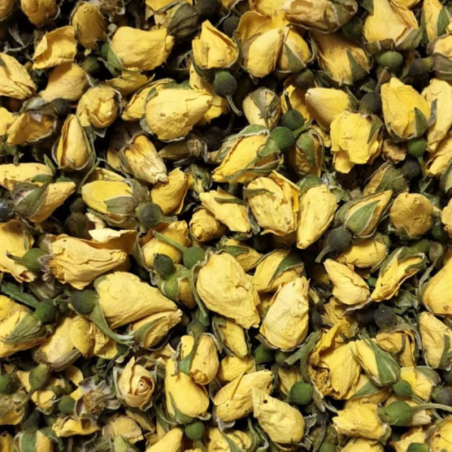 op. 100 g Pączki żółtej róży - suszone kwiaty jadalne - Botanica - Cukieteria.pl