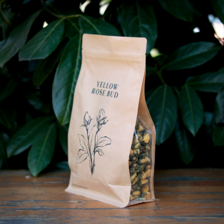 op. 100 g Pączki żółtej róży - suszone kwiaty jadalne - Botanica - Cukieteria.pl