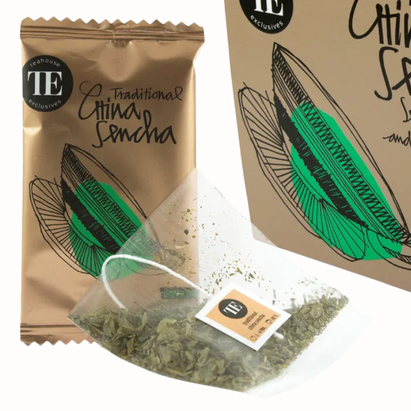 op. 16 szt. Traditional China Sencha - Teahouse Exclusives - klasyczna chińska zielona herbata - torebki 2.0 g op. 16 szt. Traditional China Sencha - Teahouse Exclusives - klasyczna chińska zielona herbata - torebki 2.0 g