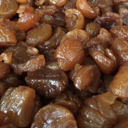op. 5.9 kg Kandyzowane kawałki kasztanów jadalnych w syropie - Rottame di Marroni Tipo Morbido - Pianetta di Barbieri