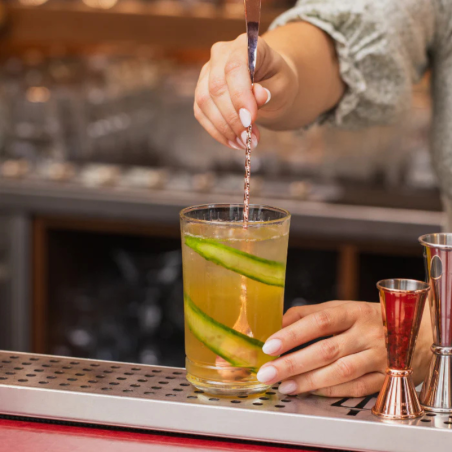 op. 0.7 l Cucumber Le Sirop de MONIN - orzeźwiający syrop ogórkowy do drinków i napojów - szklana butelka