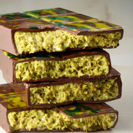 PC5078 Dubai Pavoni - forma z tritanu do nadziewanych tabliczek czekolady - 150 x 70 x 20 mm