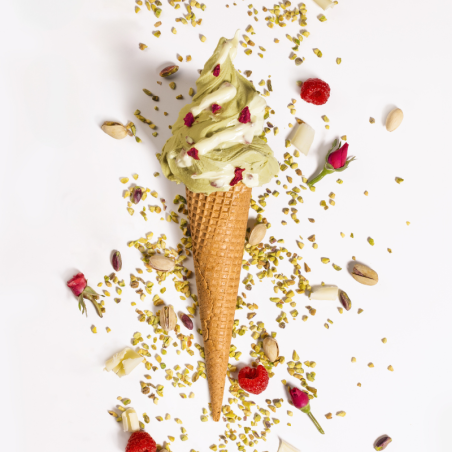 op. 3 kg Variegato Love is - 1230148 Babbi - krem z białej czekolady z esencją różaną i malinami