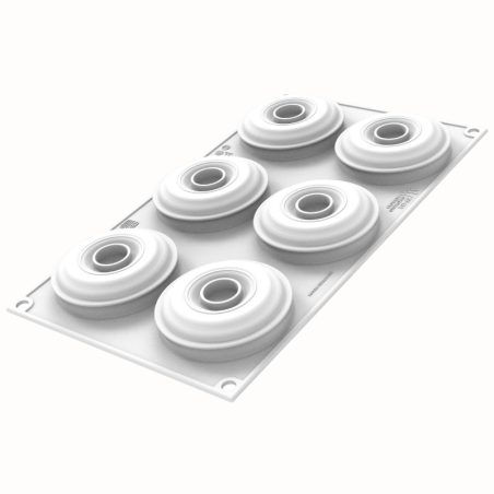 Sara 100 Silikomart - forma silikonowa do monoporcji - śr. 75 x wys. 30 mm / poj. 100 ml x 6 porcji