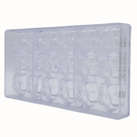 CW1060 Fiołek - Chocolate World - forma z poliwęglanu do pralin