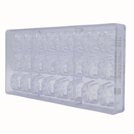 CW1113 Koniczyna - Chocolate World - forma z poliwęglanu do pralin