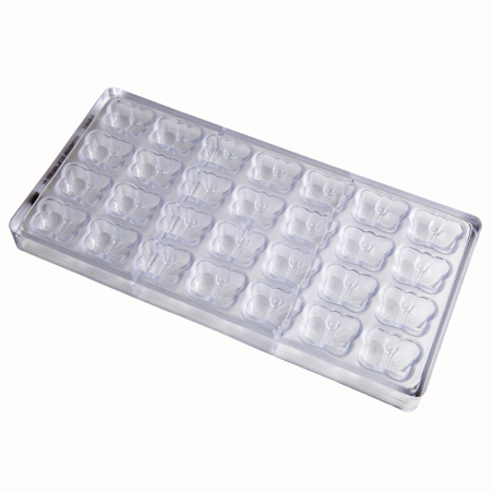 CW1527 Motylek - Chocolate World - forma z poliwęglanu do pralin