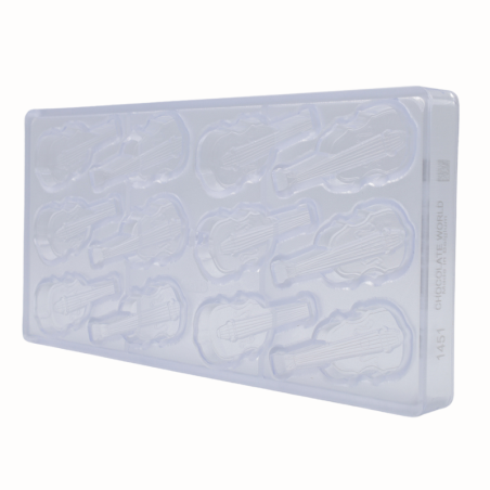 CW1451 Skrzypce - Chocolate World - forma z poliwęglanu do pralin