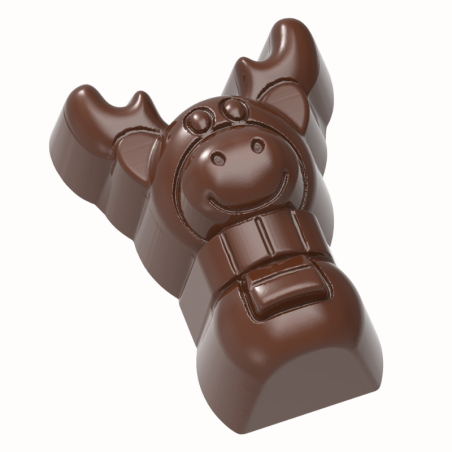 CW1736 Renifer - Chocolate World - forma z poliwęglanu do pralin