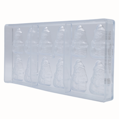 CW1636 Św. Mikołaj - Chocolate World - forma z poliwęglanu do pralin