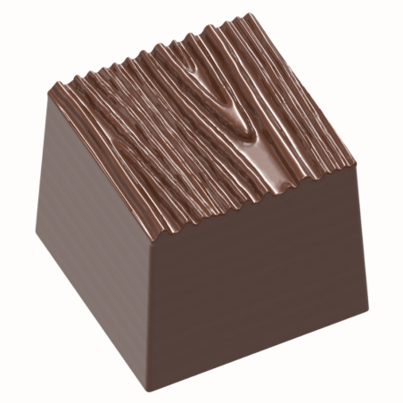 CW1676 Drewno - Chocolate World - forma z poliwęglanu do pralin