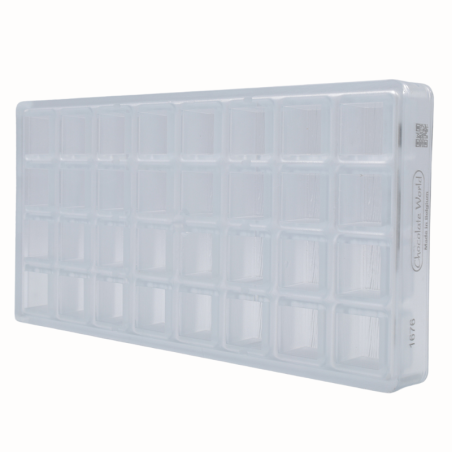 CW1676 Drewno - Chocolate World - forma z poliwęglanu do pralin