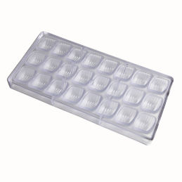 CW1045 Boog - Chocolate World - forma z poliwęglanu do pralin
