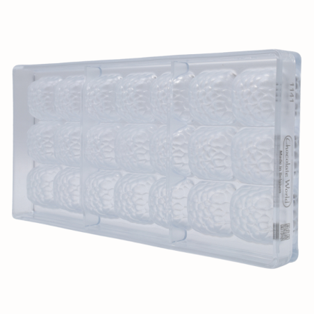 CW1141 Fantazyjny kwadrat - Chocolate World - forma z poliwęglanu do pralin