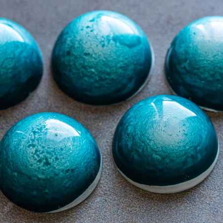 CW1217 Półkula - Chocolate World - forma z poliwęglanu do pralin - śr. 30 x wys. 15 mm