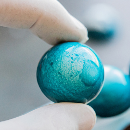 CW1217 Półkula - Chocolate World - forma z poliwęglanu do pralin - śr. 30 x wys. 15 mm