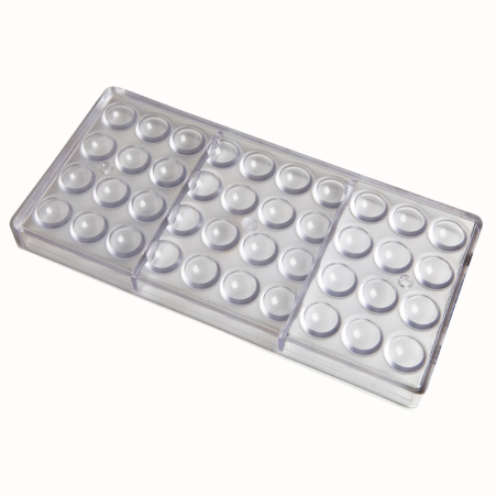 CW1495 Półkula - Chocolate World - forma z poliwęglanu do pralin - śr. 20 x wys. 10 mm