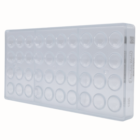 CW1495 Półkula - Chocolate World - forma z poliwęglanu do pralin - śr. 20 x wys. 10 mm