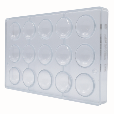 CW2002 Półkula - Chocolate World - forma z poliwęglanu do pralin - śr. 38 x wys. 19 mm