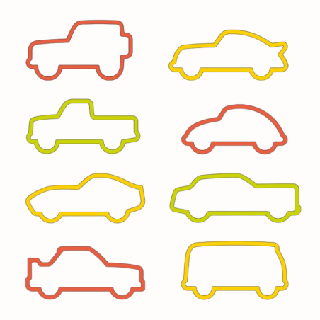 8 szt. Wykrawacze Autka - 630927 Tescoma Delicia Kids