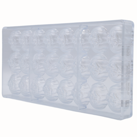 1520CW FORMA DYNIA CHOCOLATE WORLD forma z poliwęglanu do pralin w kształcie dyni