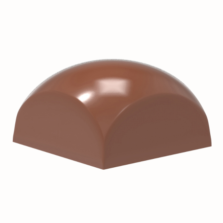 2435CW FORMA SQUARE CHOCOLATE WORLD forma z poliwęglanu do pralin w kształcie kwadratowej kuli