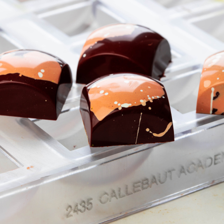 2435CW FORMA SQUARE CHOCOLATE WORLD forma z poliwęglanu do pralin w kształcie kwadratowej kuli