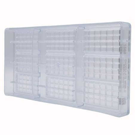 CW1588 MINI CHOCOLATE BAR CHOCOLATE WORLD forma z poliwęglanu do czekoladek