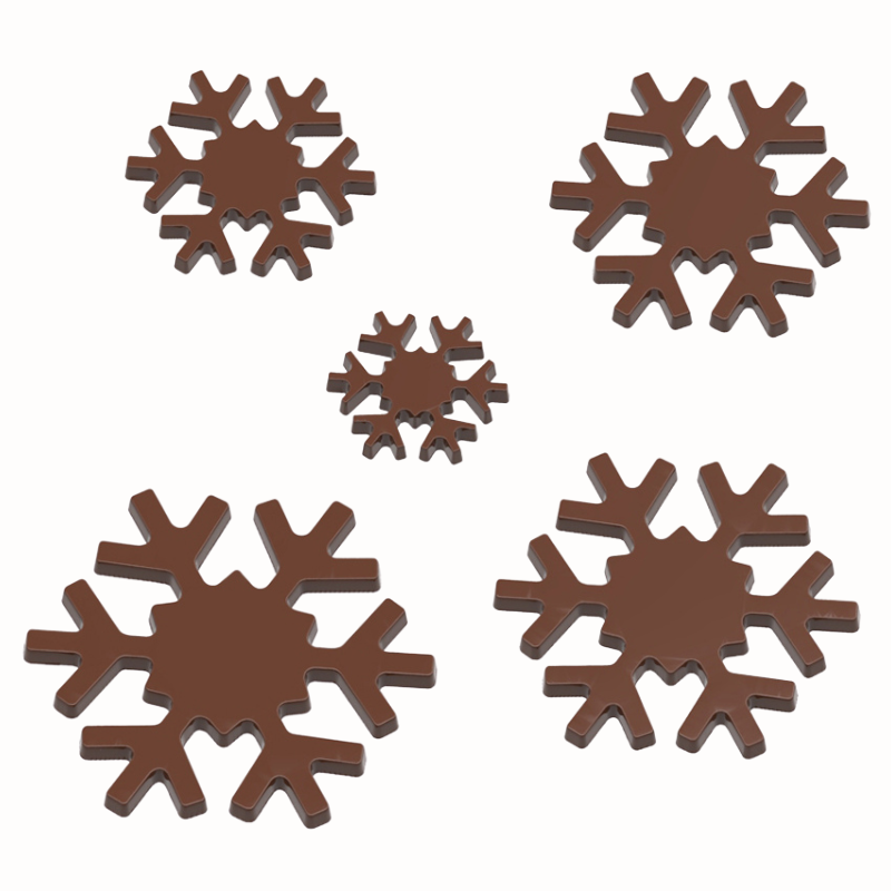 CW1770 Snowstars Callebaut - Chocolate World - forma z poliwęglanu do pralin - śnieżynki CW1770 Snowstars Callebaut - Chocolate World - forma z poliwęglanu do pralin - śnieżynki