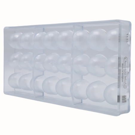 CW1433 Stożek - Chocolate World - forma z poliwęglanu do pralin - śr. 29 x wys. 25 mm / poj. 15 g x 24 praliny