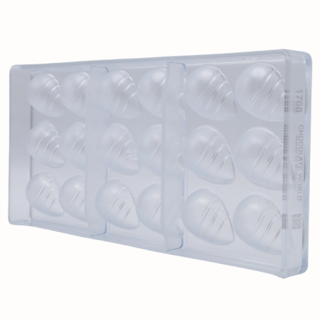 CW1768 Daniel Staron Chocolate World - forma z poliwęglanu do pralin - dł. 42 x szer. 29 x wys. 17 mm / poj. 11.5 g x 18 pralin