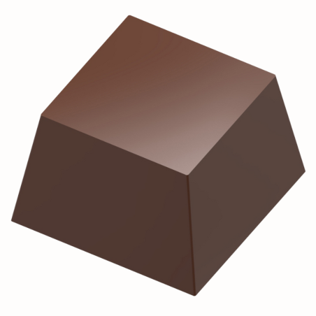 CW1000L02 Kwadrat - Chocolate World - magnetyczna forma z poliwęglanu do tworzenia pralin z nadrukiem