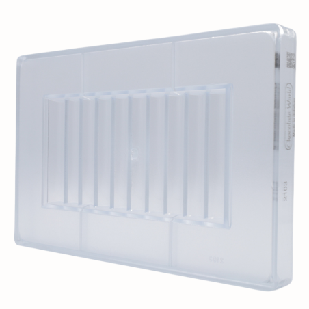 CW2103 Chocolate World - forma z poliwęglanu do dużej tabliczki czekolady - dł. 192 x szer. 93 x wys. 10 mm / poj. 160 g