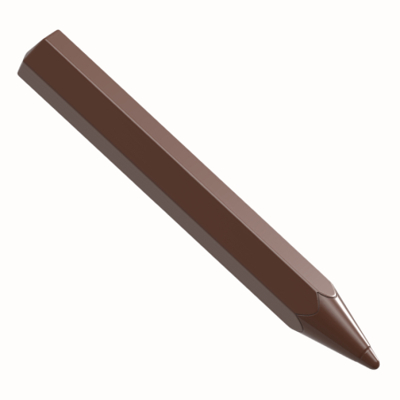 CW1622 Kredki - Chocolate World - forma z poliwęglanu do pralin - dł. 117 x szer. 15 x wys. 6.5 mm / poj. 9.50 g x 10 pralin