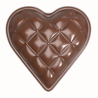 CW1892 Pikowane Serce Chesterfield - Chocolate World - forma z poliwęglanu do pralin - dł. 33 mm / poj. 5 g x 18 pralin