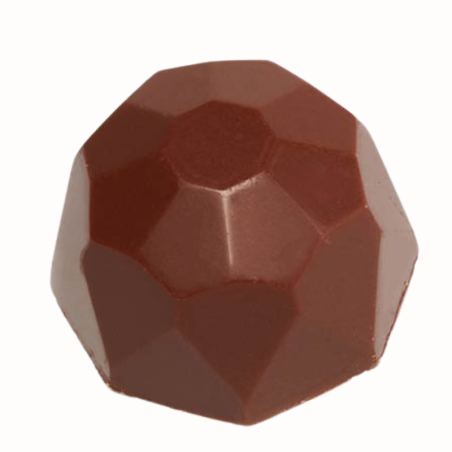 CW1024 Diament - Chocolate World - forma z poliwęglanu do pralin - śr. 31 x wys. 20 mm / poj. 15 g x 24 praliny