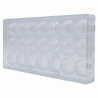 CW1024 Diament - Chocolate World - forma z poliwęglanu do pralin - śr. 31 x wys. 20 mm / poj. 15 g x 24 praliny