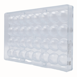CW2295 Stożek - Chocolate World - forma z poliwęglanu do pralin - śr. 29 x wys. 21 mm / poj. 13 g x 32 praliny