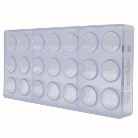 CW12056 Diamentowy Stożek - Chocolate World - forma z poliwęglanu do pralin - śr. 29 x wys. 25 mm / poj. 14.5 g x 21 pralin