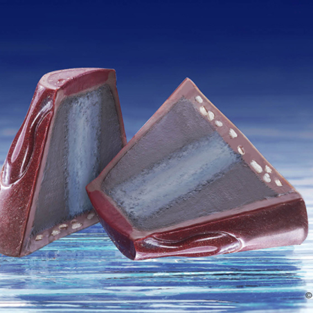 CW1738 Wulkan - Chocolate World - forma z poliwęglanu do pralin - śr. 31 x wys. 21.5 mm / poj. 10 g x 21 pralin