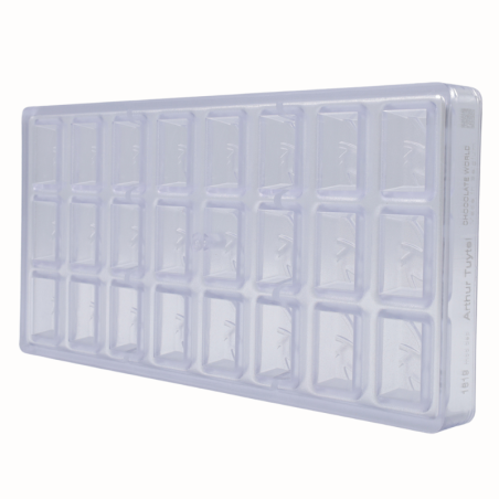 CW1619 Diafragma - Chocolate World - forma z poliwęglanu do pralin - dł. 32 x szer. 21 x wys. 14 mm / poj. 9 g x 24 praliny