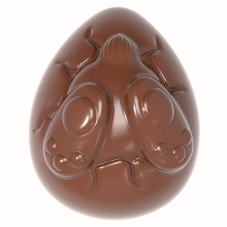 CW1873 Crash Test Bunny - Chocolate World - forma z poliwęglanu do czekoladowych jajek - poj. 133 g