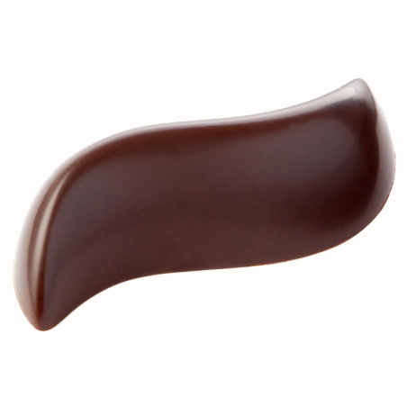 CW1848 Fala - Chocolate World - forma z poliwęglanu do pralin - dł. 50 x szer. 25 x wys. 15 mm / poj. 7.5 g x 21 pralin