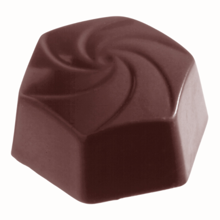 CW1301 Wiro - Chocolate World - forma z poliwęglanu do pralin - dł. 30 x szer. 30 x wys. 16 mm / poj. 10 g x 24 praliny