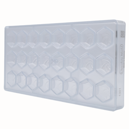 CW1301 Wiro - Chocolate World - forma z poliwęglanu do pralin - dł. 30 x szer. 30 x wys. 16 mm / poj. 10 g x 24 praliny