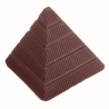 CW1260 Piramida - Chocolate World - forma z poliwęglanu do pralin - dł. 31 x szer. 31 x wys. 29 mm / poj. 13 g x 21 pralin