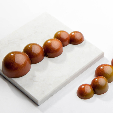 CW1883 Bubble Bar - Chocolate World - forma z poliwęglanu do batonów - dł. 100 x szer. 30 x wys. 20 mm / poj. 28 g x 7 batonów