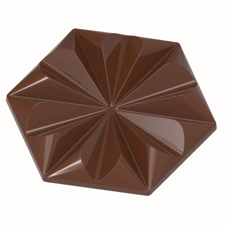 CW1906 Ruby Tablet - Chocolate World - forma z poliwęglanu do tabliczek czekolady - dł. 103.5 x wys. 13.5 mm / poj. 56 g