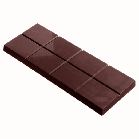 CW2119 Chocolate World - forma z poliwęglanu do dużych tabliczek czekolady - dł. 250 x szer. 103 x wys. 16 mm / poj. 491 g
