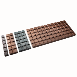 CW1986 Chocolate World - forma z poliwęglanu do tabliczek czekolady - dł. 117.5 x szer. 57.5 x wys. 12 mm / poj. 80 g
